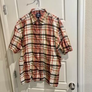 Jordan Craig Red and Black Plaid Button Down Shirt